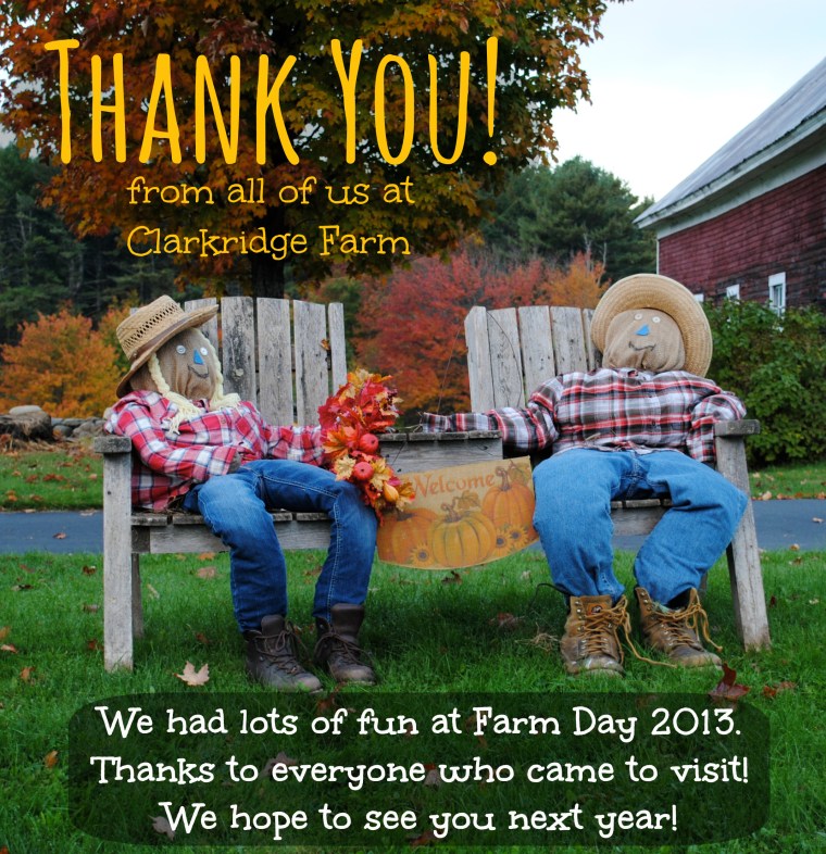 farm day 2013 thank you